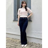 【吉田朱里】メイクアップフレアデニムパンツ | dazzlin | 詳細画像42 