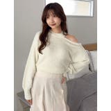 ワンショルミニシャギーニットトップス | dazzlin | 詳細画像42 