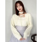 チョーカー付ミニシャギーニットキャミソール | dazzlin | 詳細画像1