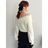 2WAYミニシャギーオフショルニット | dazzlin | 詳細画像10