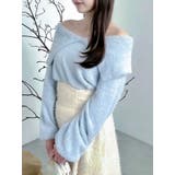 2WAYミニシャギーオフショルニット | dazzlin | 詳細画像14