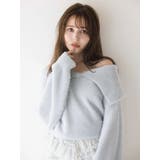 2WAYミニシャギーオフショルニット | dazzlin | 詳細画像3