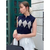 アーガイルニットトップス | dazzlin | 詳細画像38