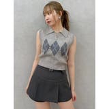 アーガイルニットトップス | dazzlin | 詳細画像45