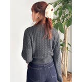 ケーブルレタリングニット | dazzlin | 詳細画像24