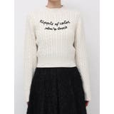 ケーブルレタリングニット | dazzlin | 詳細画像29