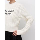 ケーブルレタリングニット | dazzlin | 詳細画像33