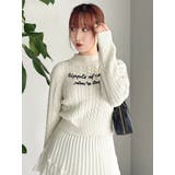 ケーブルレタリングニット | dazzlin | 詳細画像7