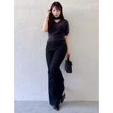 2wayシャギーハーフスリーブトップス | dazzlin | 詳細画像32 