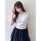 2wayシャギーハーフスリーブトップス | dazzlin | 詳細画像4 