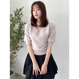 2wayシャギーハーフスリーブトップス | dazzlin | 詳細画像42 