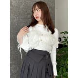 【追加生産分】ヘムレースリブニットトップス | dazzlin | 詳細画像35 
