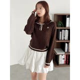 【FILA別注】セーラーカラーラインニットプルオーバー | dazzlin | 詳細画像12 