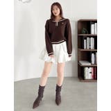 【FILA別注】セーラーカラーラインニットプルオーバー | dazzlin | 詳細画像13 