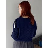 【FILA別注】セーラーカラーラインニットプルオーバー | dazzlin | 詳細画像26 