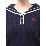 【FILA別注】セーラーカラーラインニットプルオーバー | dazzlin | 詳細画像42 