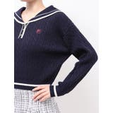 【FILA別注】セーラーカラーラインニットプルオーバー | dazzlin | 詳細画像43 