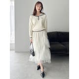 【FILA別注】セーラーカラーラインニットプルオーバー | dazzlin | 詳細画像8 