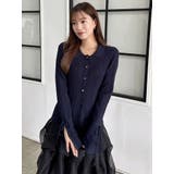 アイレットスリーブニットトップス | dazzlin | 詳細画像22