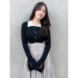 アイレットスリーブニットトップス | dazzlin | 詳細画像30