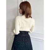 アイレットスリーブニットトップス | dazzlin | 詳細画像35