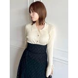 アイレットスリーブニットトップス | dazzlin | 詳細画像37