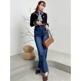シャツドッキングケーブルニットトップス | dazzlin | 詳細画像15