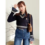 シャツドッキングケーブルニットトップス | dazzlin | 詳細画像16