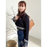 シャツドッキングケーブルニットトップス | dazzlin | 詳細画像17