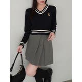 シャツドッキングケーブルニットトップス | dazzlin | 詳細画像37