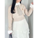 シャツドッキングケーブルニットトップス | dazzlin | 詳細画像5