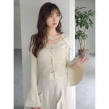 【20周年記念復刻!】カーデタイトトップス | dazzlin | 詳細画像1