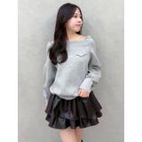 ワイドスクエアネックスウェット | dazzlin | 詳細画像32