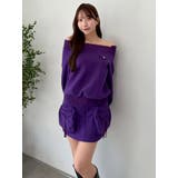 ワイドスクエアネックスウェット | dazzlin | 詳細画像38