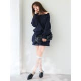 ワイドスクエアネックスウェット | dazzlin | 詳細画像4