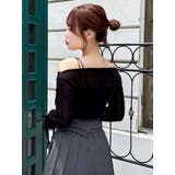 シアーベロアレイヤードトップス | dazzlin | 詳細画像18