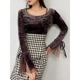 シアーベロアレイヤードトップス | dazzlin | 詳細画像23