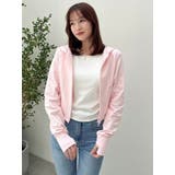 【吉田朱里】涼感加工ギャザーノースリリブトップス | dazzlin | 詳細画像28