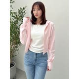 【吉田朱里】涼感加工ギャザーノースリリブトップス | dazzlin | 詳細画像29