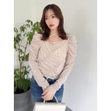 【セットアップ対応】フラワーシシュウベロアトップス | dazzlin | 詳細画像14 