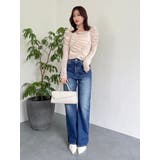 【セットアップ対応】フラワーシシュウベロアトップス | dazzlin | 詳細画像16 