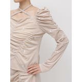 【セットアップ対応】フラワーシシュウベロアトップス | dazzlin | 詳細画像29 