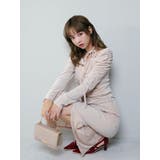 【セットアップ対応】フラワーシシュウベロアトップス | dazzlin | 詳細画像5 