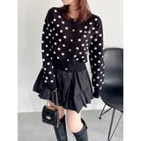 ブラック | プレートシンプルカーディガン | dazzlin