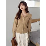 キャメル | ビックカラーカーデ | dazzlin