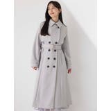 グレー | 2WAYカラーウールライクトレンチコート | dazzlin