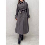 ブラウン | 2WAYカラーウールライクトレンチコート | dazzlin