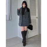 【WEB限定カラーあり】ヘアリーミドルジャケット | dazzlin | 詳細画像17