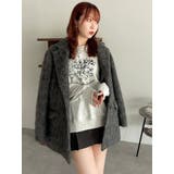 【WEB限定カラーあり】ヘアリーミドルジャケット | dazzlin | 詳細画像36