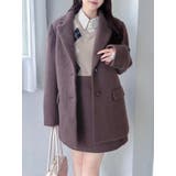 ブラウン | 【WEB限定カラーあり】ヘアリーミドルジャケット | dazzlin